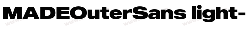 MADEOuterSans light字体转换